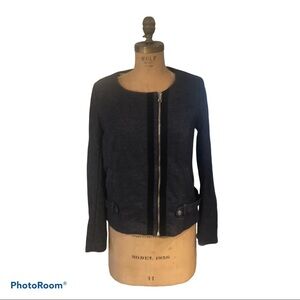 Ricki’s | Navy Stretch Jersey Zippered Jacket